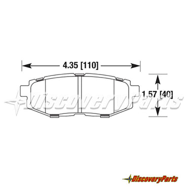 Carbotech CT1124 FRS-BRZ-GT86 Rear Brake Pad Set